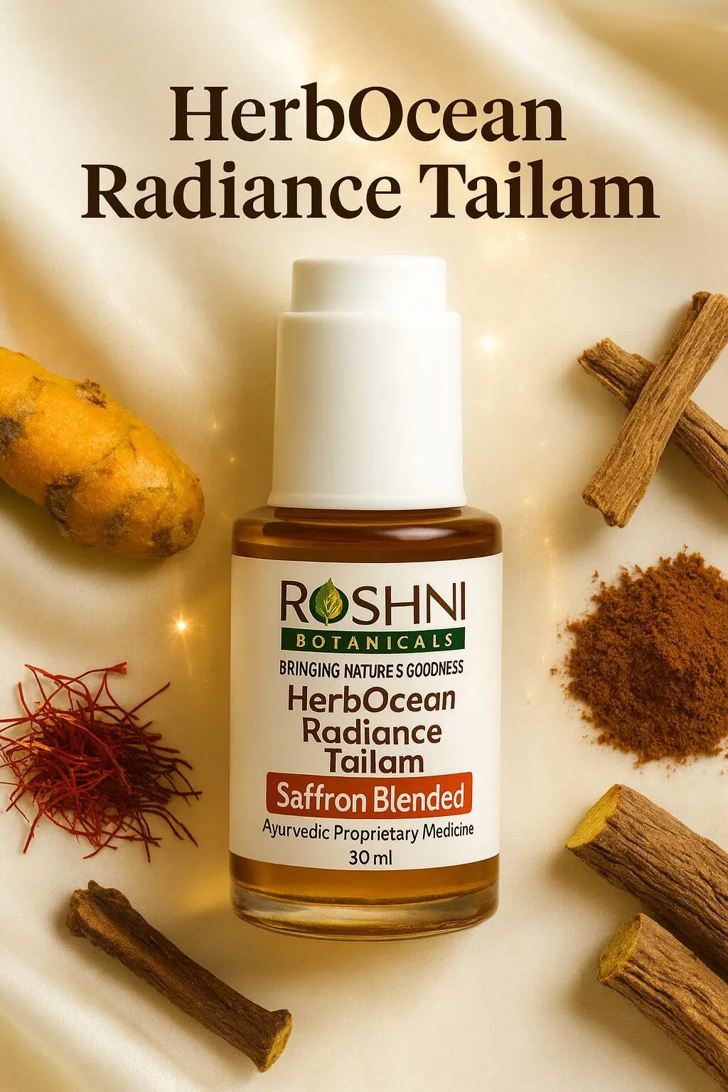 HerbOcean Radiance Tailam is the Ayurvedic secret of getting rid of dark spots.